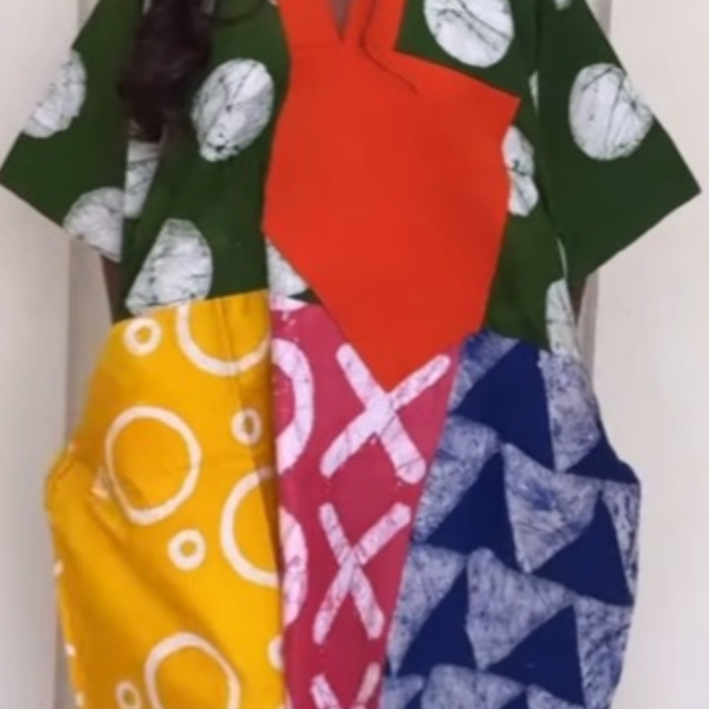 Patchwork Bubu Dress – One Size Fits Most